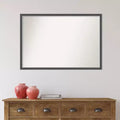 Specchio da bagno con cornice in polistirolo nero 96,5 cm x 66 cm