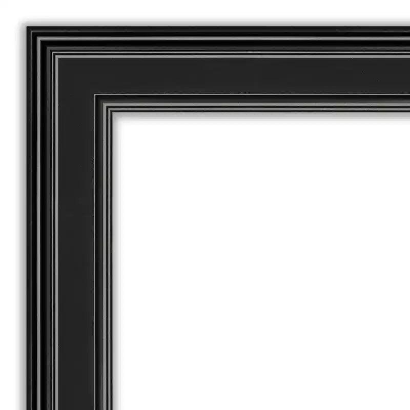 Specchio da parete nero 24" x 30" - con cornice non smussata