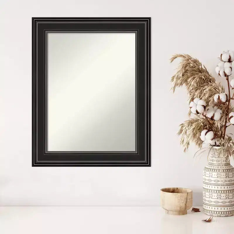 Specchio da parete nero 24" x 30" - con cornice non smussata