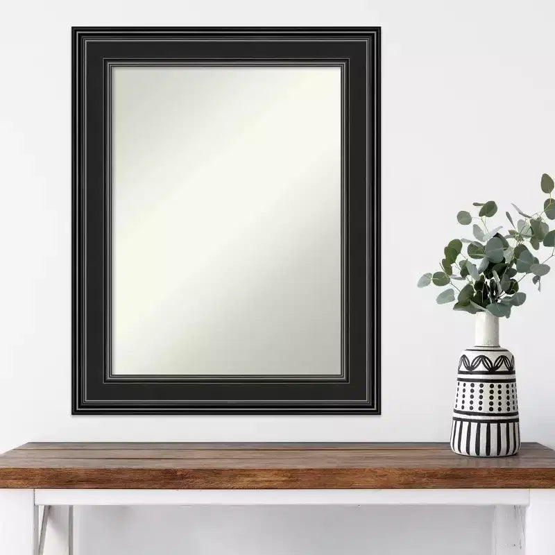 Specchio da parete nero 24" x 30" - con cornice non smussata
