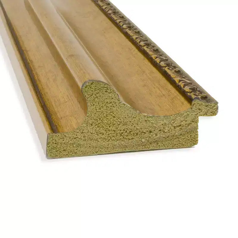 Specchio da parete dorato da 34" x 28" per salotto senza smussatura - : Stile moderno, cornice in polistirene, include accessori per il montaggio