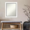 Specchio da parete per bagno in Eva, non smussato, 60 x 75 cm, bianco - : Rettangolare, Cornice in polistirene, Montaggio a parete