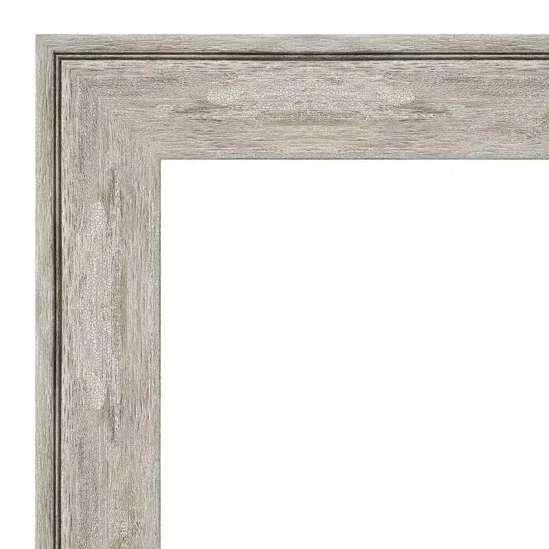 Specchio da parete quadrato 31" x 31" con cornice craquelé, nessun assemblaggio -