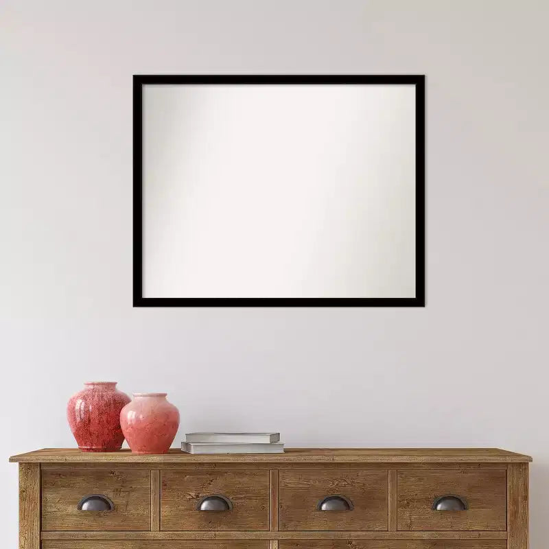 Specchio da parete per bagno Jet Black, 30" x 24", senza smusso - : Rettangolare moderno, montaggio a parete, hardware incluso