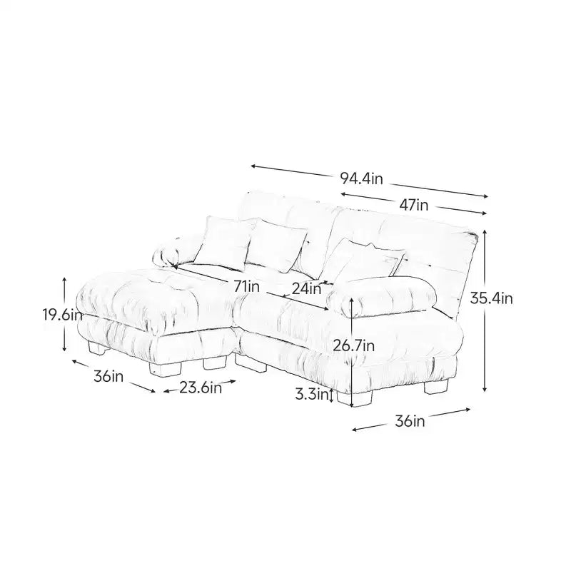 Divano a 2 Posti in Ciniglia con 2 Cuscini Lombari e 2 Cuscini Decorativi, Divano con Braccioli Larghi Imbottiti e Pouf Convertibile, Ciniglia Color Caffè Chiaro