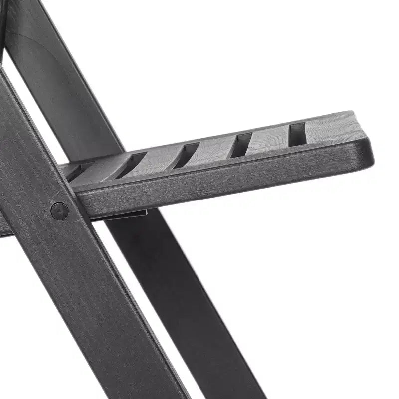 Sedia pieghevole in resina serie HERCULES, capacità 360 kg, con seduta a doghe