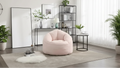 Bean Bag Chair, High-Density Foam Filling Bean Bag Sofa Chairs with Foot Stool, Modern Accent Chair with Ottoman