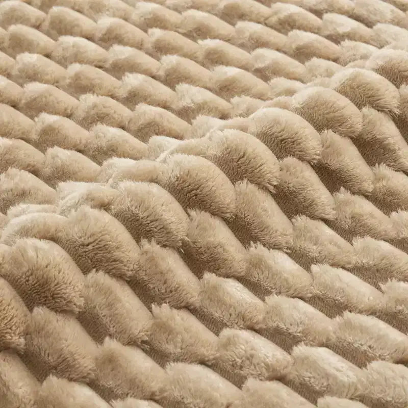 Divano modulare a L a 3 posti da 114 cm in flanella, con pouf e fibbie, nessun assemblaggio richiesto, color cammello chiaro