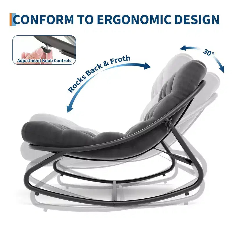 Sedia a dondolo Papasan con cuscino, sedia a dondolo da esterno di grandi dimensioni, sedia Papasan a dondolo per tutte le stagioni per camera da letto/soggiorno/veranda/giardino/patio