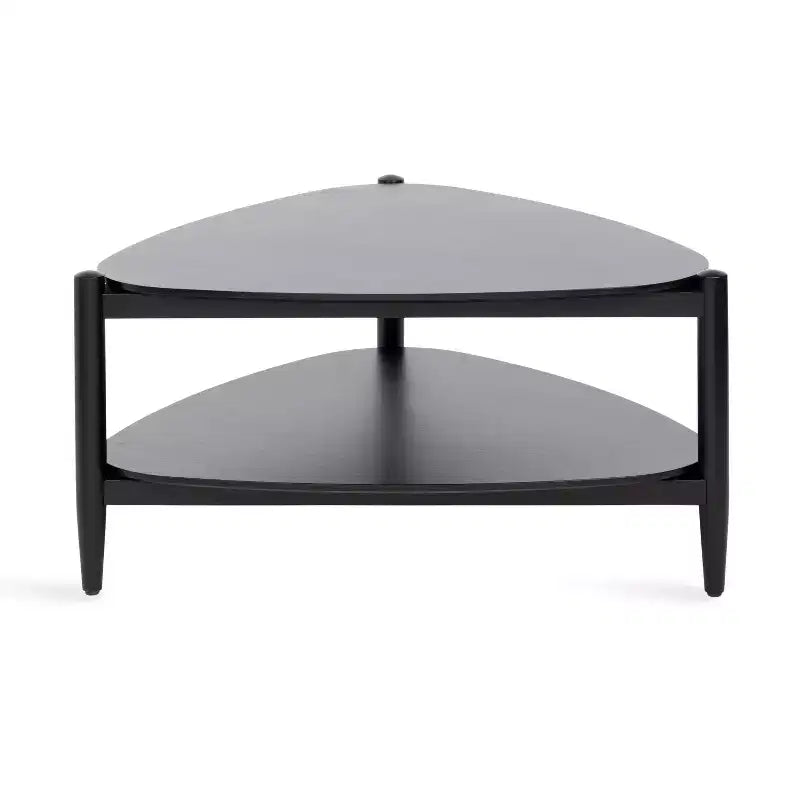 Tavolino da caffè Knowlton Wood, 32x31x17, Nero