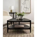 Tavolino da caffè Knowlton Wood, 32x31x17, Nero