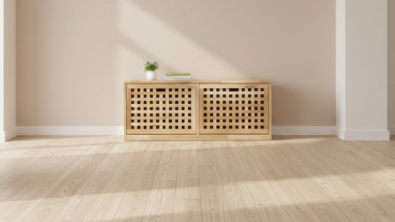 vidaXL Shoe Organizer Natural Solid walnut wood Medium Storage