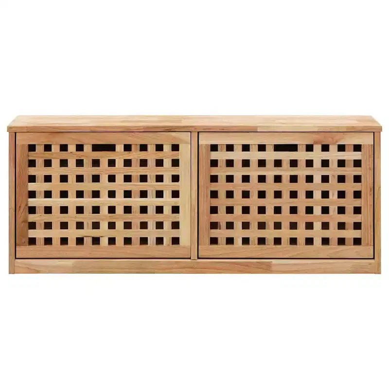 Organizer Scarpe in Legno Massello di Noce Naturale, Media Capienza