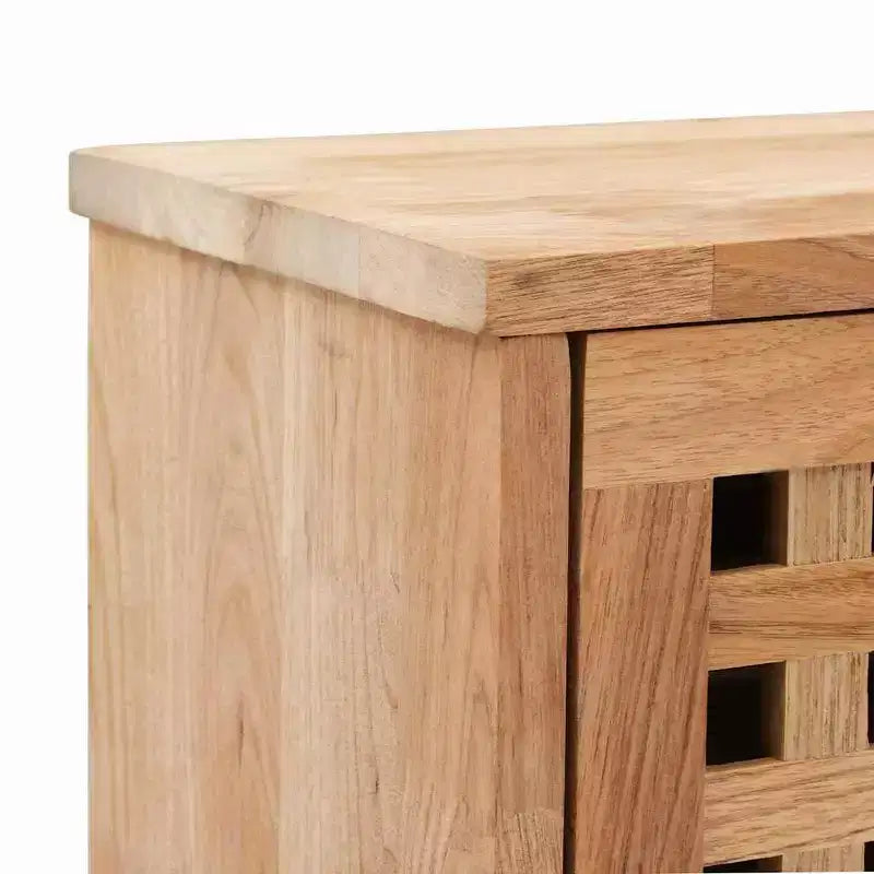 Organizer Scarpe in Legno Massello di Noce Naturale, Media Capienza
