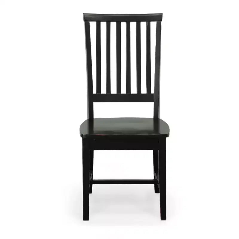 Carolina Living Delano Sedia da pranzo nero anticato: stile Mission, robusto telaio in legno, capacità 127 kg