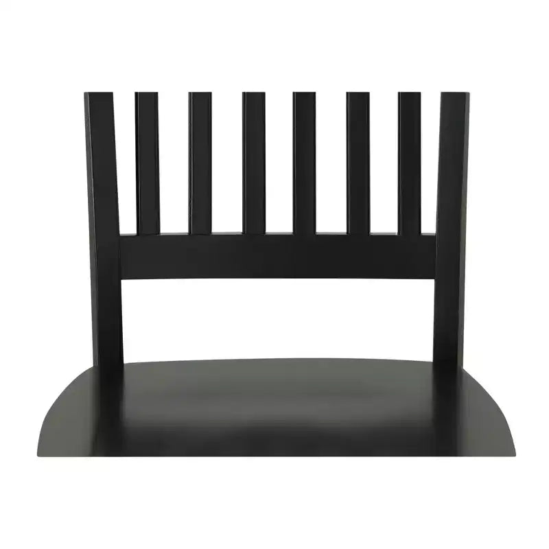 Carolina Living Delano Sedia da pranzo nero anticato: stile Mission, robusto telaio in legno, capacità 127 kg
