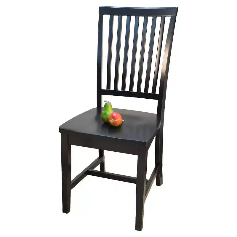 Carolina Living Delano Sedia da pranzo nero anticato: stile Mission, robusto telaio in legno, capacità 127 kg