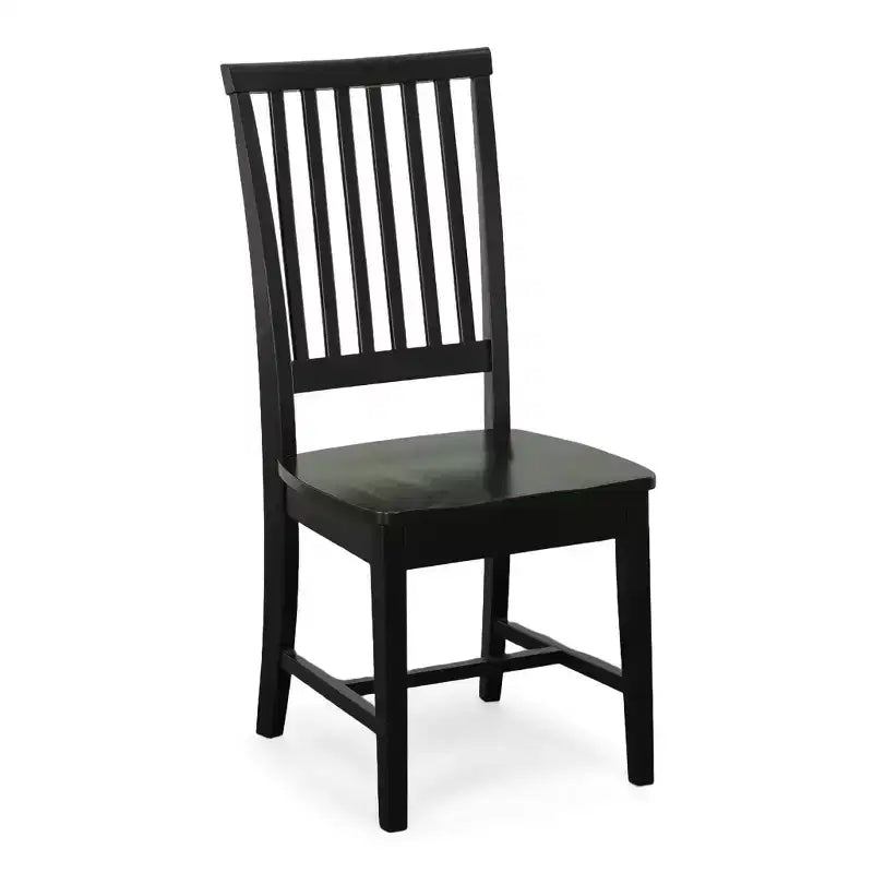 Carolina Living Delano Sedia da pranzo nero anticato: stile Mission, robusto telaio in legno, capacità 127 kg