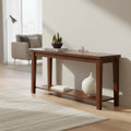 Davenport Sofa Table Medium Cherry - Steve Silver Co.: Hardwood Frame, Veneer Top, Entryway Console