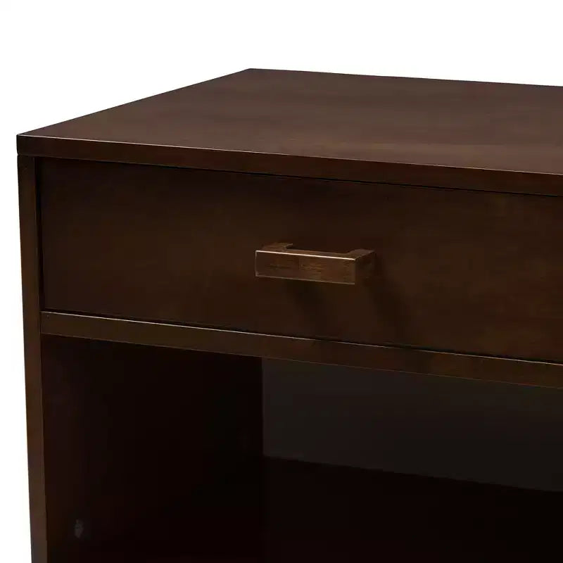 Deirdre comodino moderno e contemporaneo in legno con 1 cassetto -