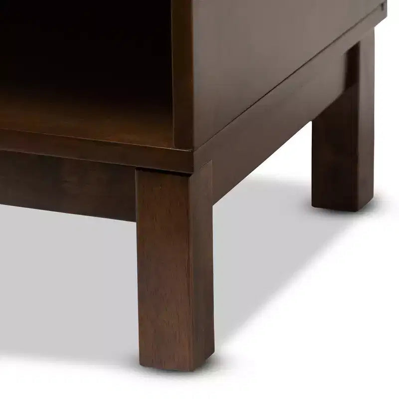 Deirdre comodino moderno e contemporaneo in legno con 1 cassetto -